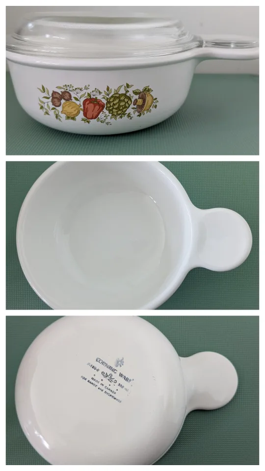 Corning Ware Spice of Life small casserole dish with lid thumbnail