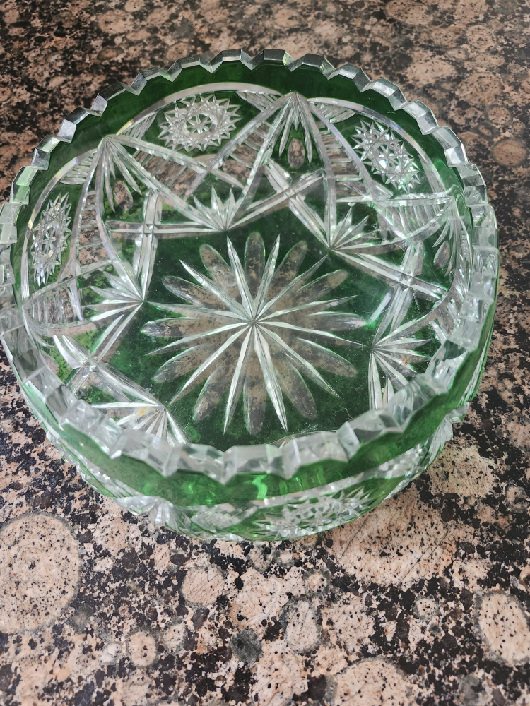 Vintage Cut Glass Bowl - photo 2