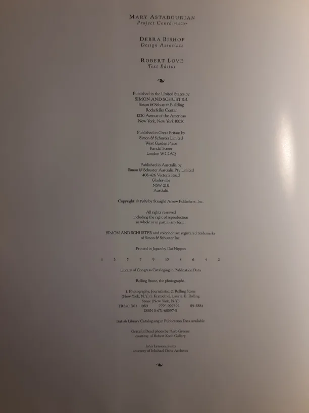 *RARE* Rolling Stone: The Photographs | 1st Ed. image indicator(3)