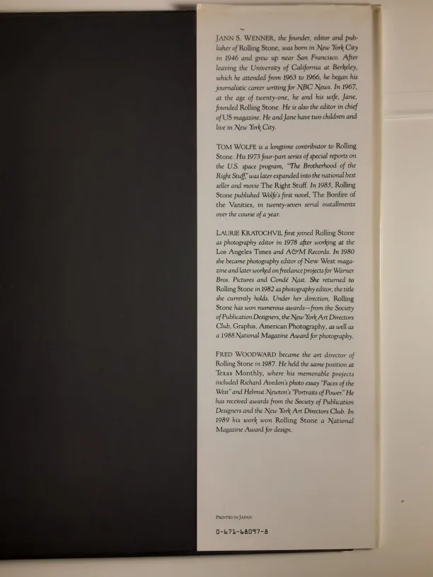 *RARE* Rolling Stone: The Photographs | 1st Ed. image indicator(5)