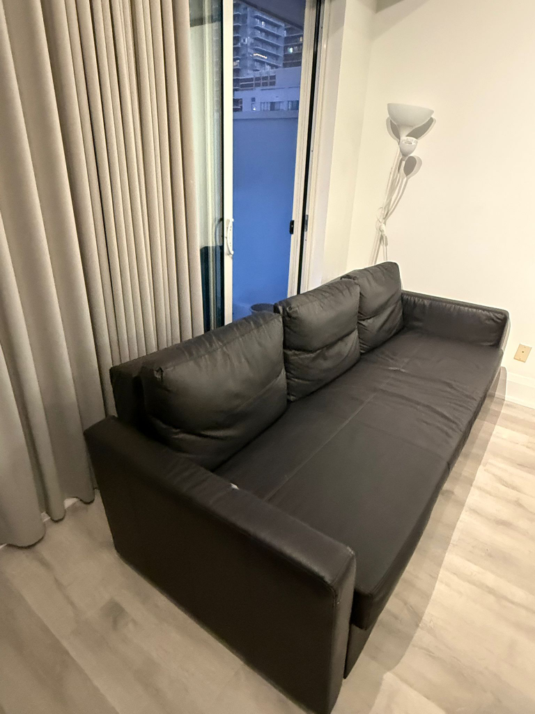FRIHETEN Sofa-bed, Bomstad black