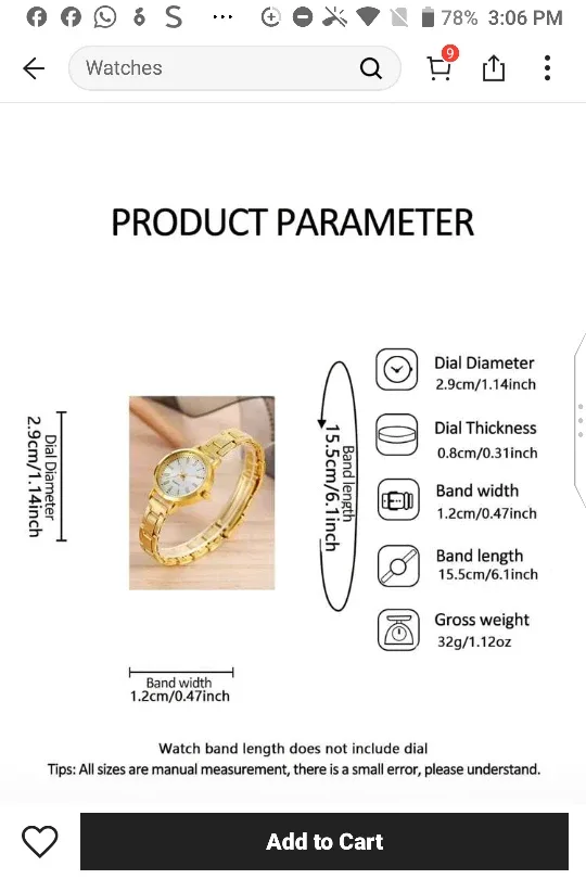 Stylish Women's Watch image indicator(3)