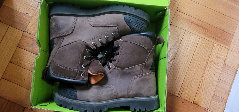 Terra Men's Brown Work Boots, Size 10 - photo 2