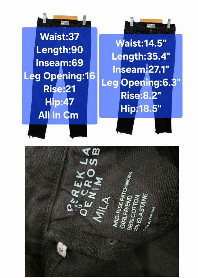 10 Crosby Derek Lam Denim Mila Patchwork Girlfriend Size 24 image indicator(2)