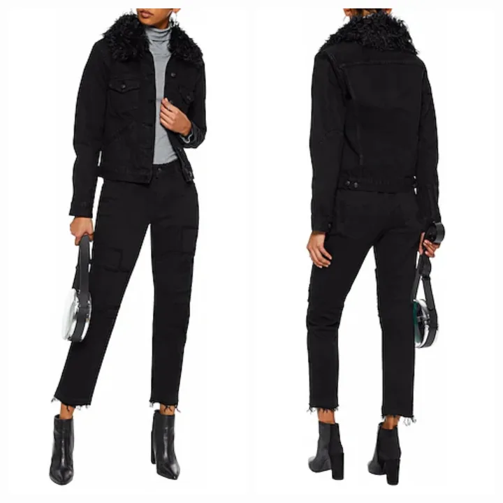 10 Crosby Derek Lam Denim Mila Patchwork Girlfriend Size 24 image indicator(3)