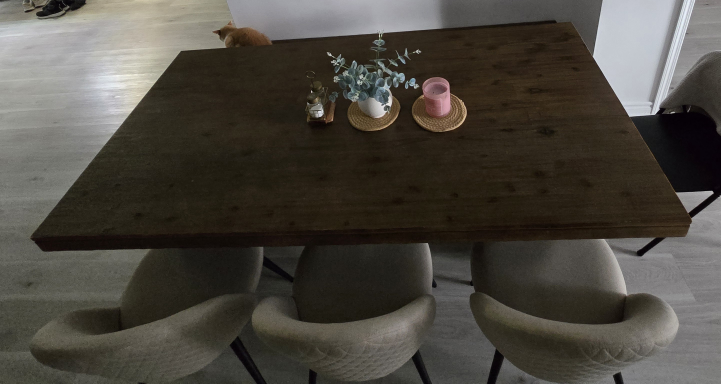 Dining Table with 3 Chairs and Bench - photo 4
