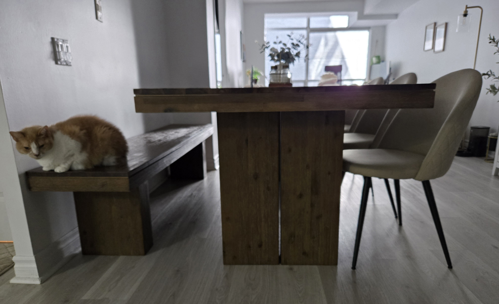 Dining Table with 3 Chairs and Bench - photo 5