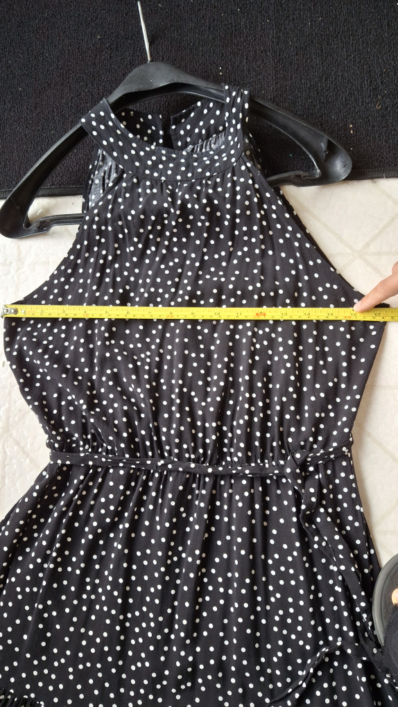 Polka Dot Maxi Dress - Size Medium - photo 4