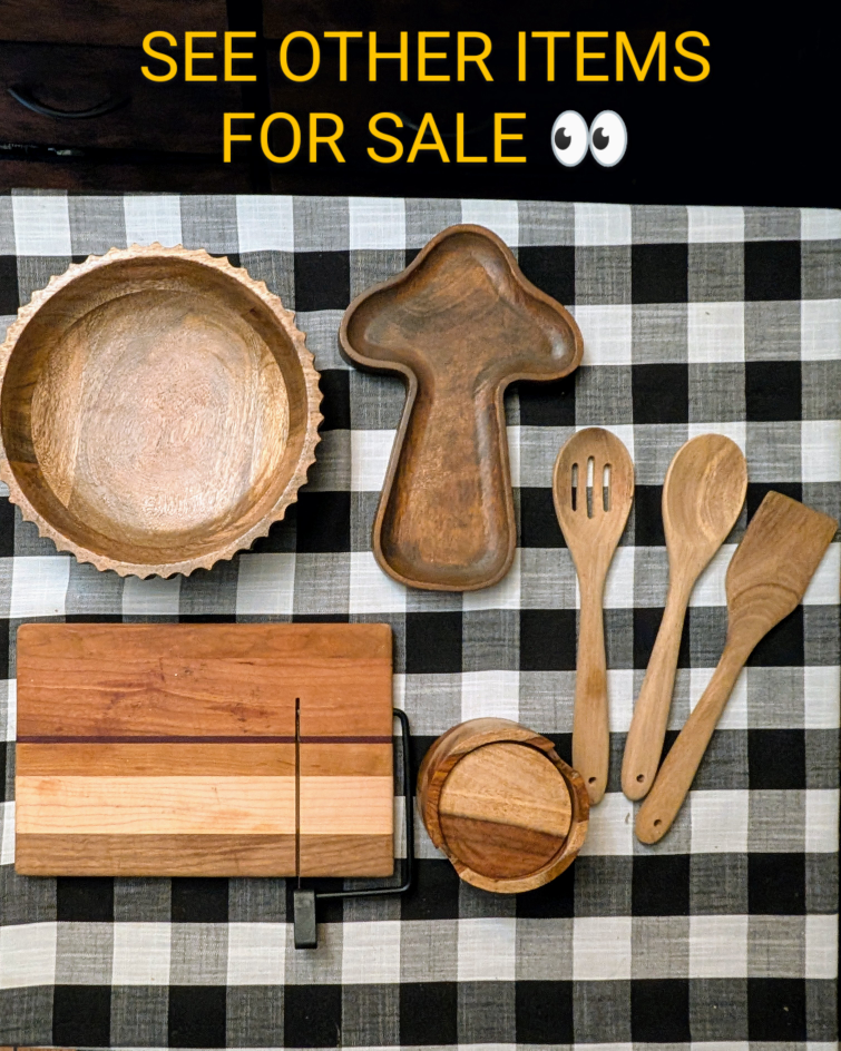 🍴 Set of 3 Acacia Wood Cooking Utensils – Gently Used - photo 4