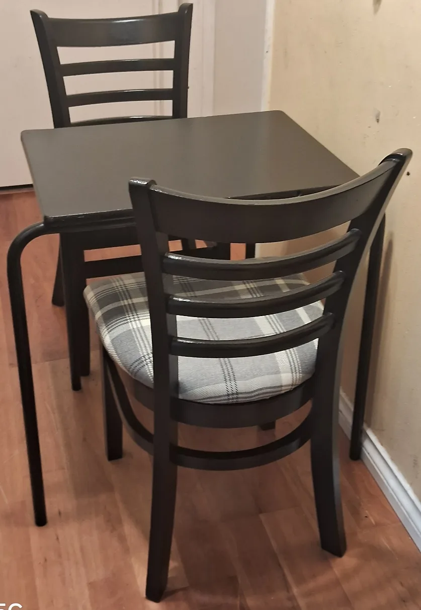 Dining table or Patio Table with 2 Chairs (delivery available) thumbnail