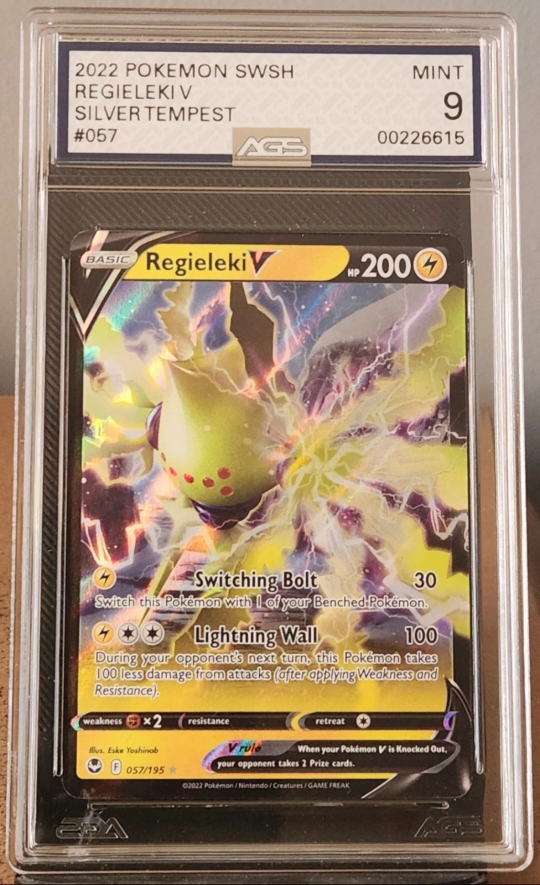 Regieleki V Silver Tempest #057 AGS 9 Pokemon Card
