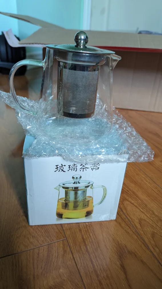 Glass Teapot with Infuser - New in Box thumbnail