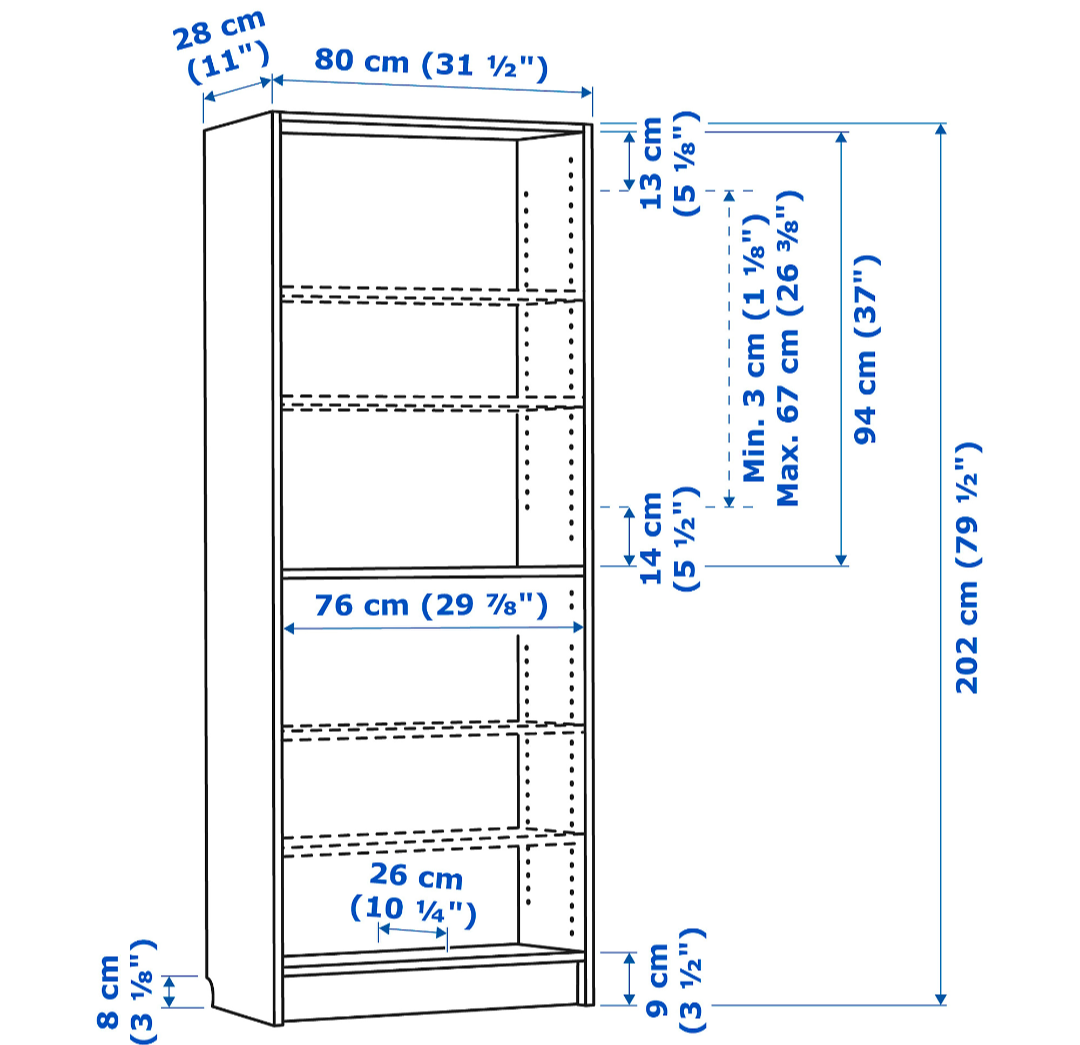 IKEA Billy Bookcase - White - photo 2
