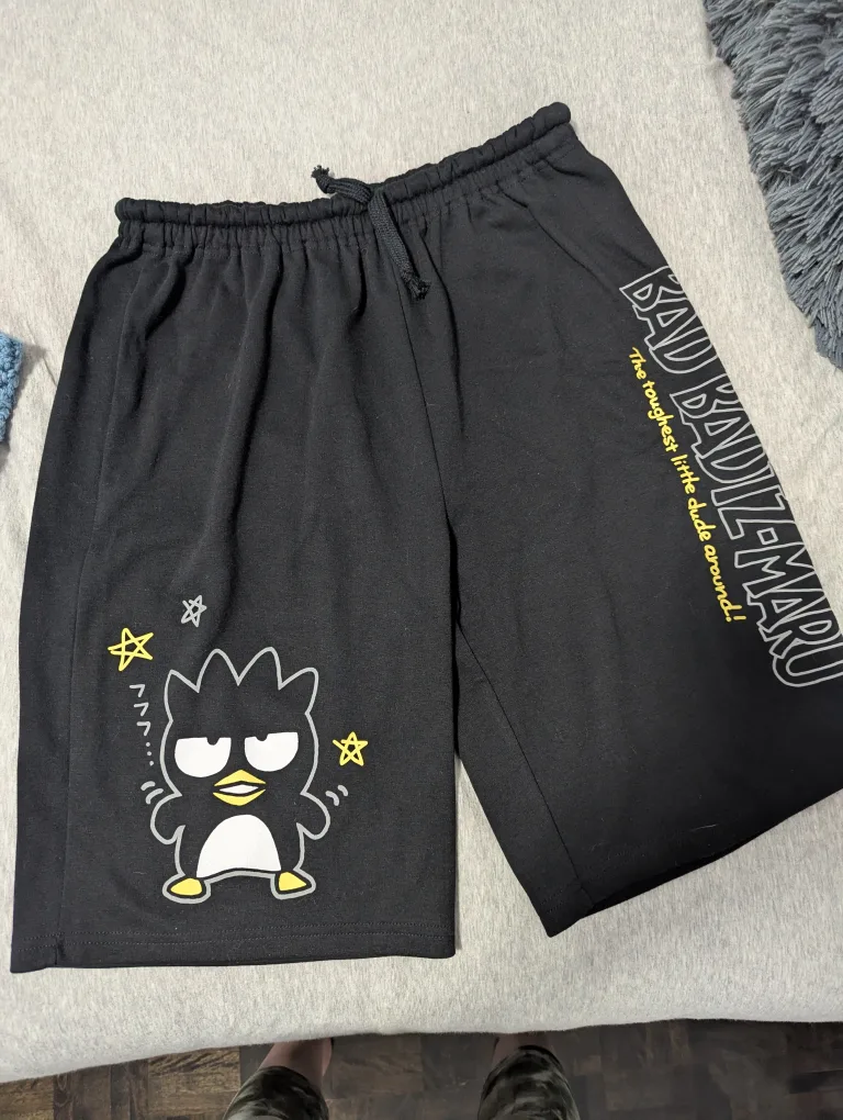 Sanrio Bad Badtz-Maru Black Shorts - Size M thumbnail