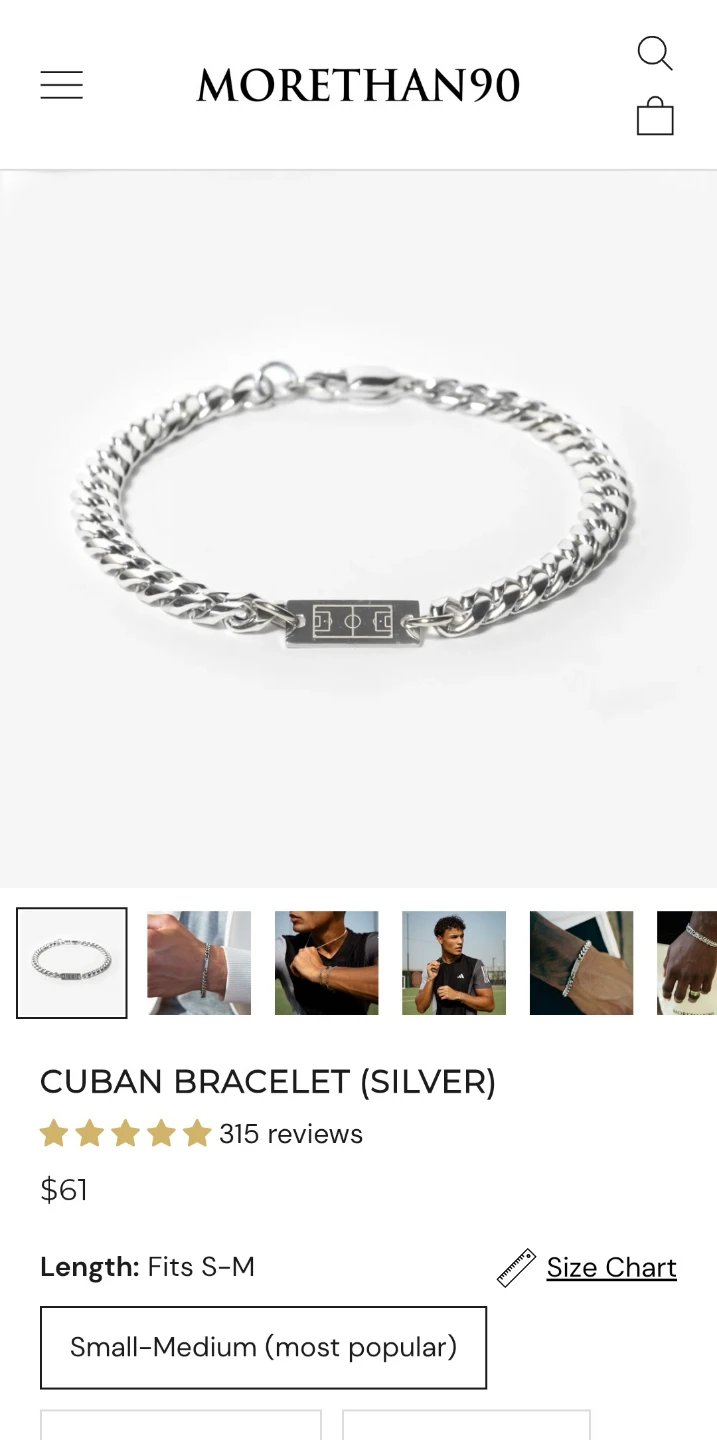 Cuban bracelet by More Than 90