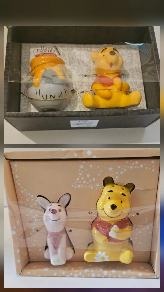 Winnie the Pooh  Salt & Pepper Shakers, NIB thumbnail