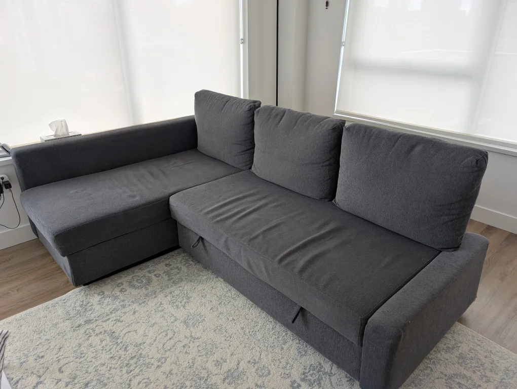 IKEA Friheten Sleeper Sectional Sofa - Grey thumbnail
