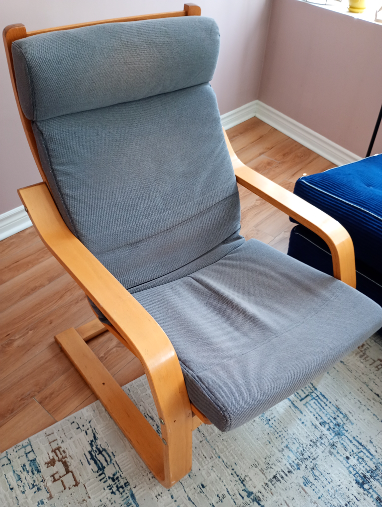 Ikea poang chair grey