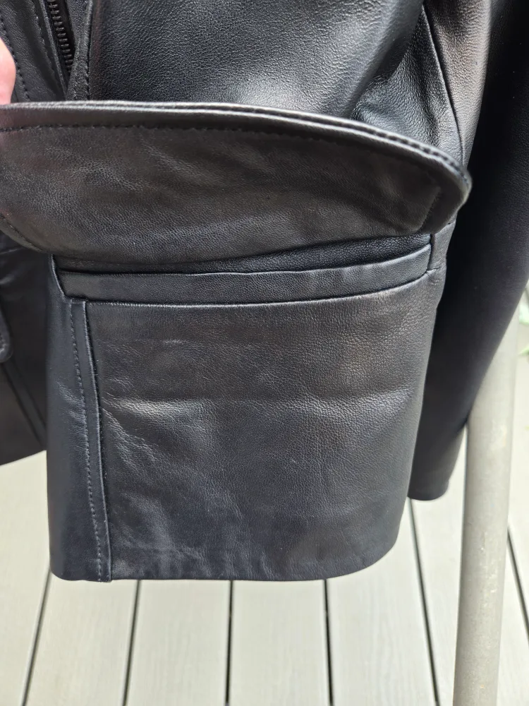 Danier Black Leather Jacket image indicator(5)