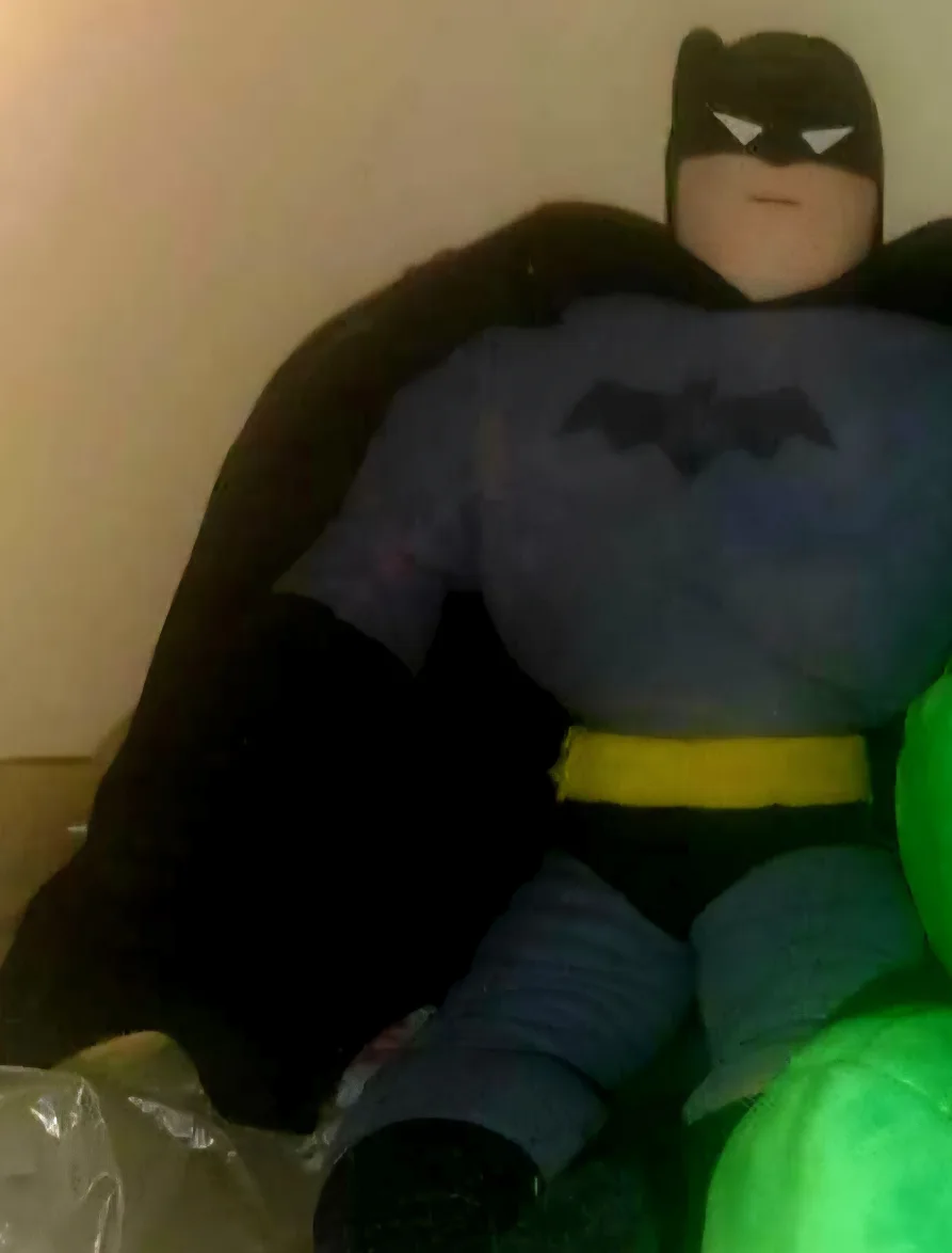Batman Stuffed Toy+ FREE BATMAN VHS thumbnail