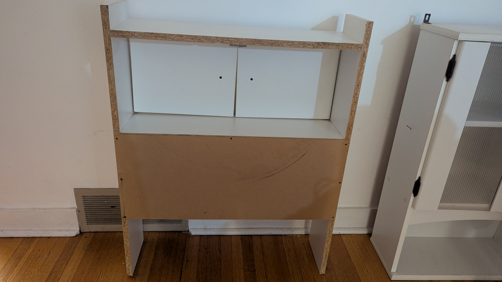 White Cabinet with Doors #freecycle - photo 2