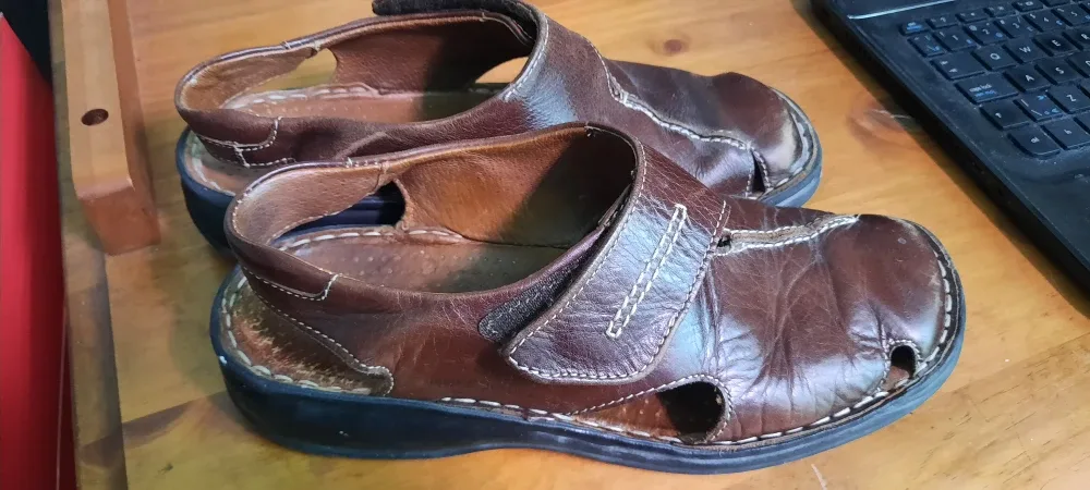 Brown Leather Sandals Joseph Siebel 7 thumbnail