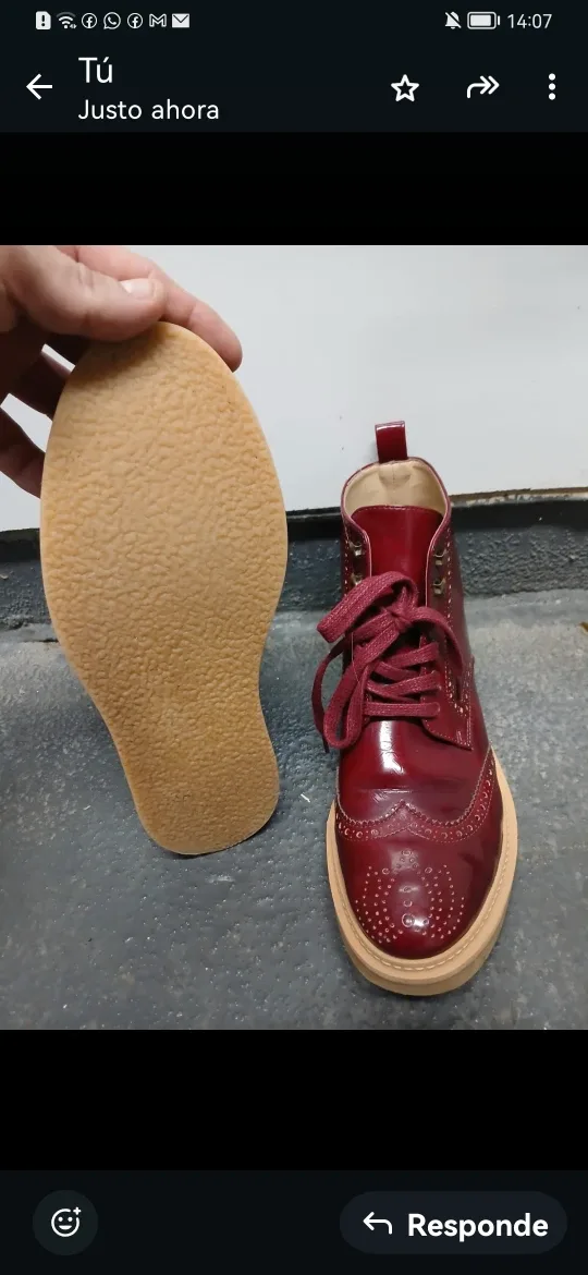 Burgundy Leather Boots image indicator(5)