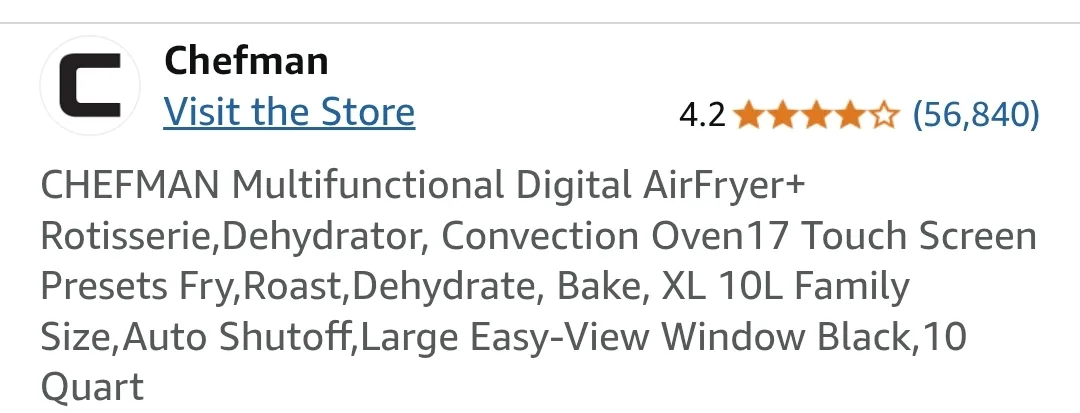 Chefman 10-Quart Digital Air Fryer Oven -New image indicator(9)