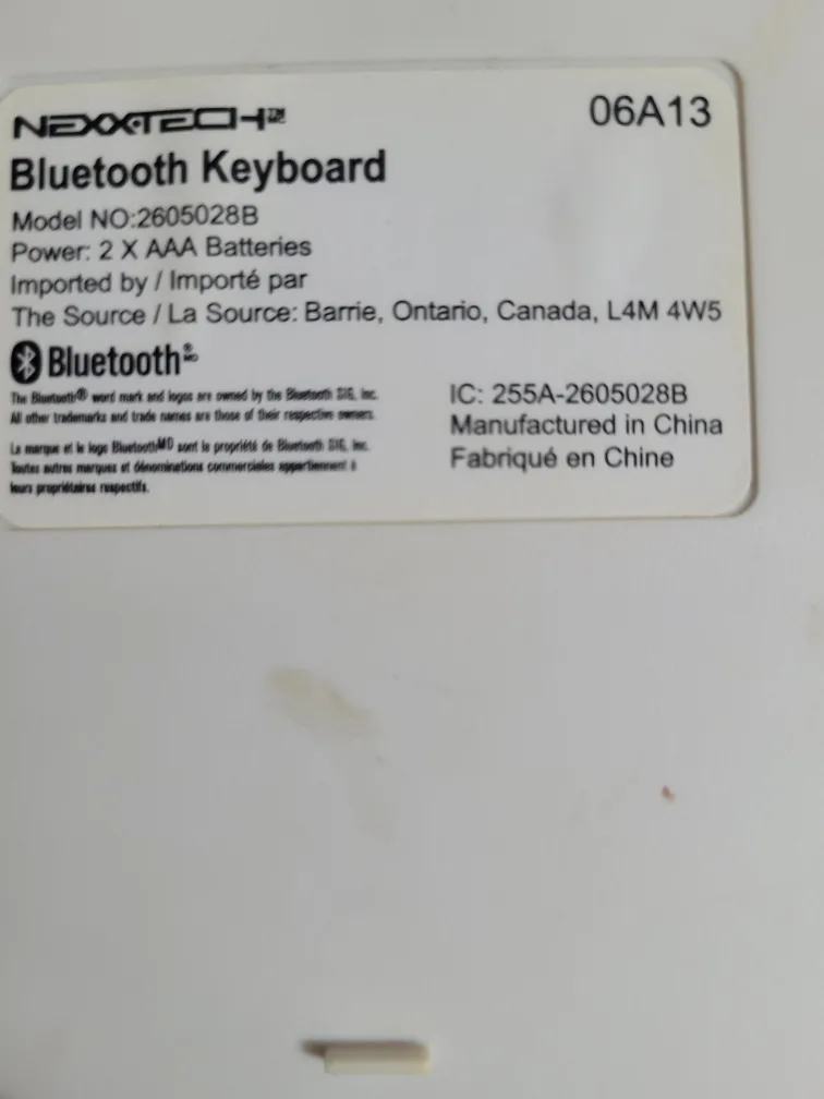 Nexxtech Bluetooth Keyboard image indicator(3)