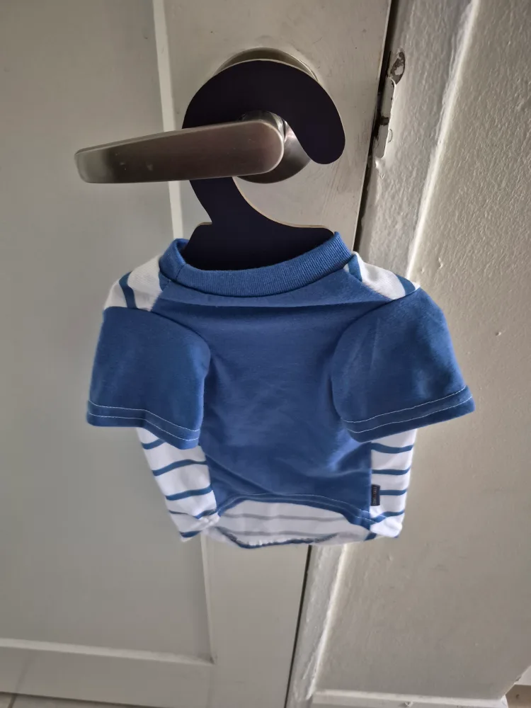 Blue and White Striped Dog Shirt image indicator(2)