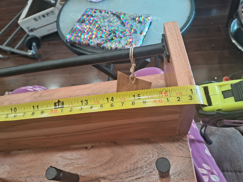 Wooden Wall Shelf with Hooks - photo 3