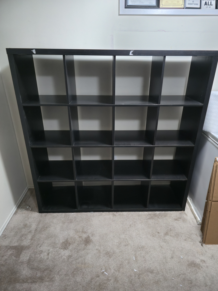 16 boxes book shelve
