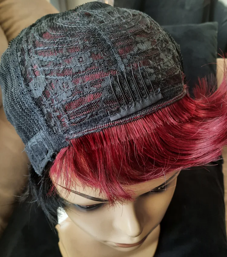 Human Red and Black   Wig image indicator(6)