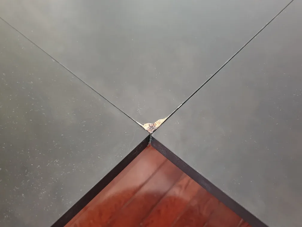 Black L-Shaped Desk with Keyboard Tray image indicator(6)