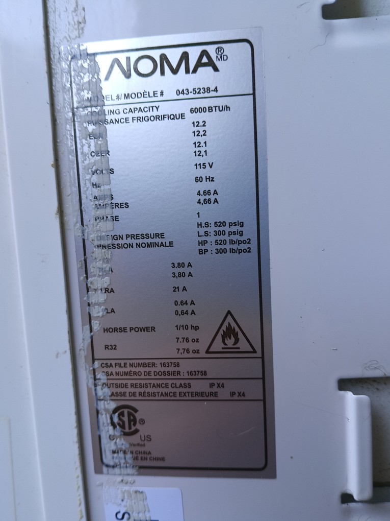 NOMA Window Air Conditioner