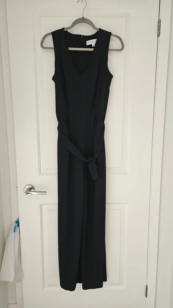 EMMA & MICHELE Navy Blue Jumpsuit - Size 6 thumbnail