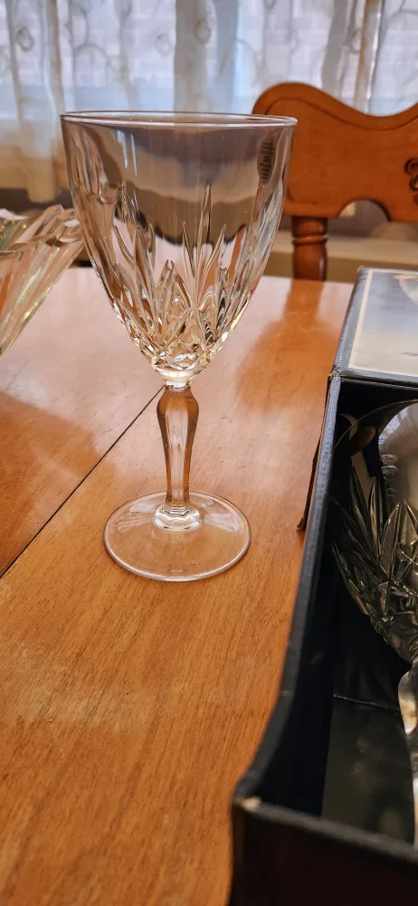 Set of crystal water glasses image indicator(3)