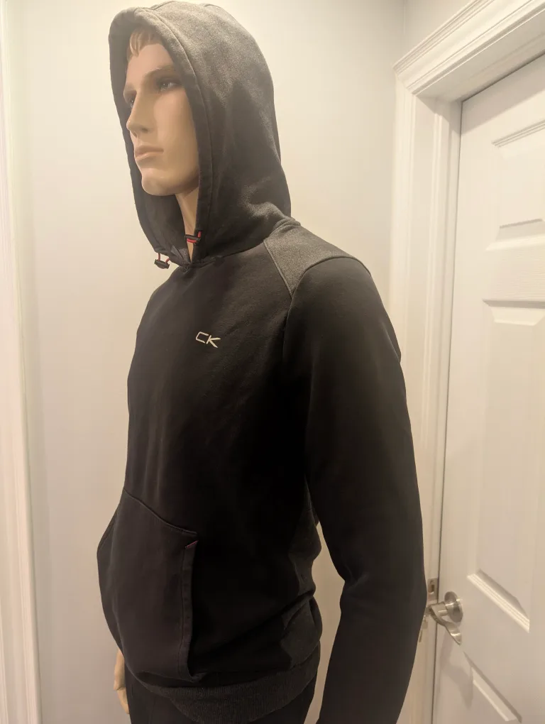EUC - Men's Calvin Klein Black Hoodie Size S image indicator(4)