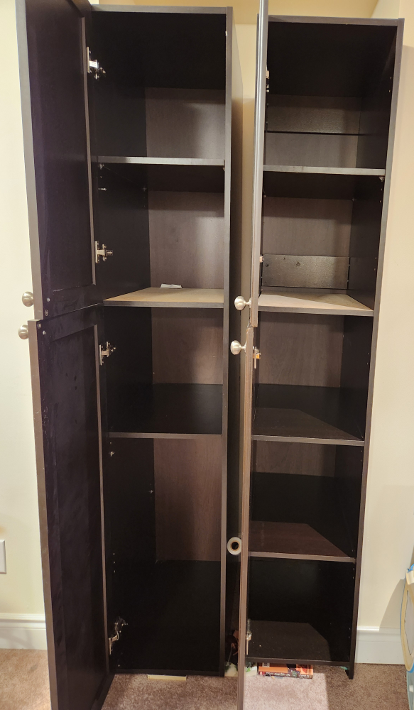 Dark Brown Tall Cabinets - photo 2