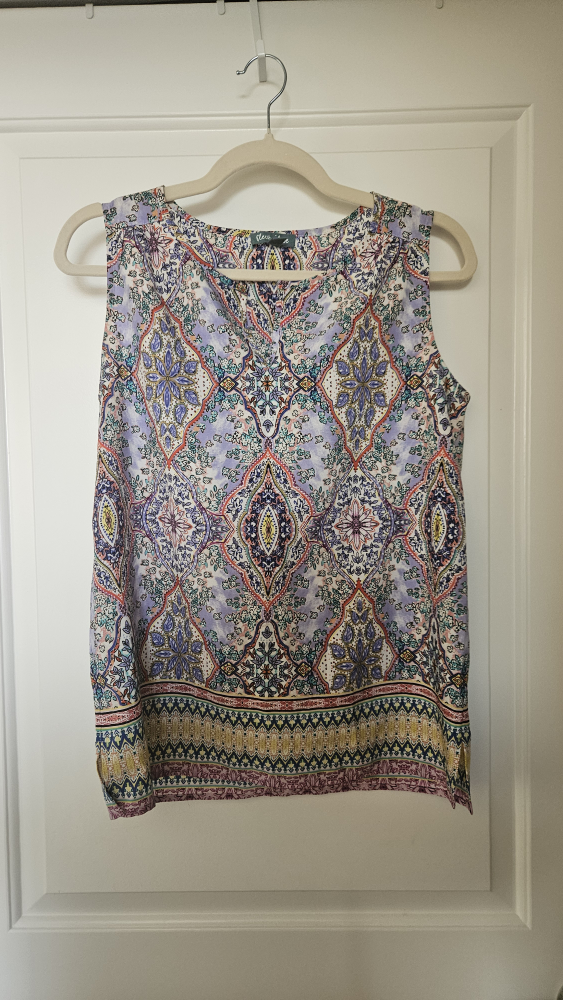 fleur élève Sleeveless Blouse - Size Small