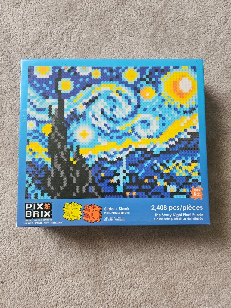 Pix Brix Pixel Puzzle - The Starry Night thumbnail