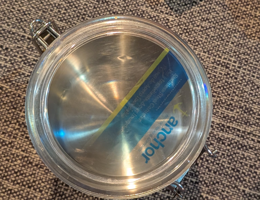 Anchor Hocking Stainless Steel Canister#freecyle