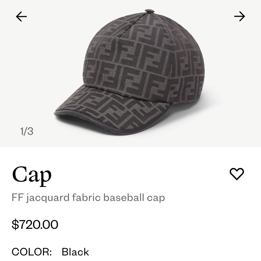 Fendi FF Jacquard Baseball Cap - photo 5