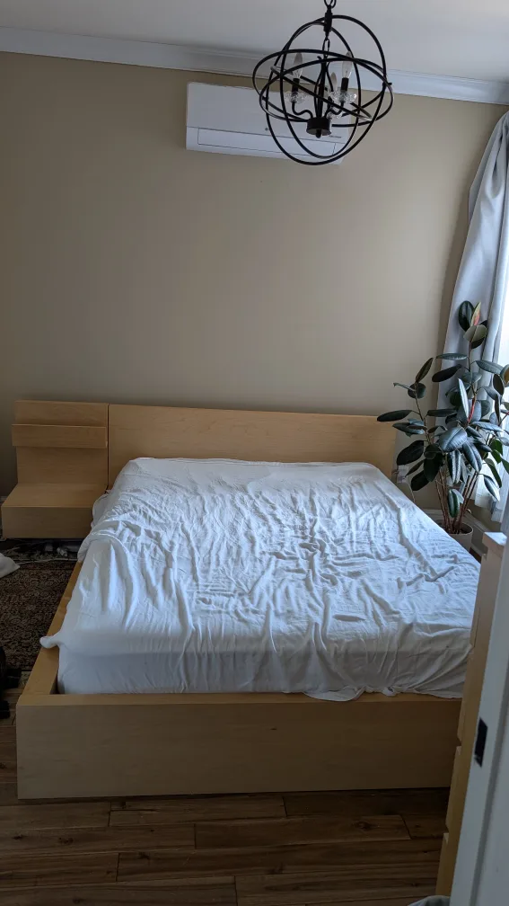 IKEA MALM Queen Bed Frame, Dresser, Nightstand Set thumbnail