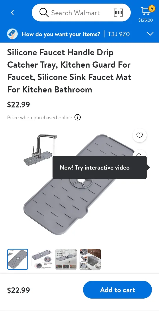 Brand New Silicone Kitchen, Sink Faucet Handle Drip Catcher Tray thumbnail