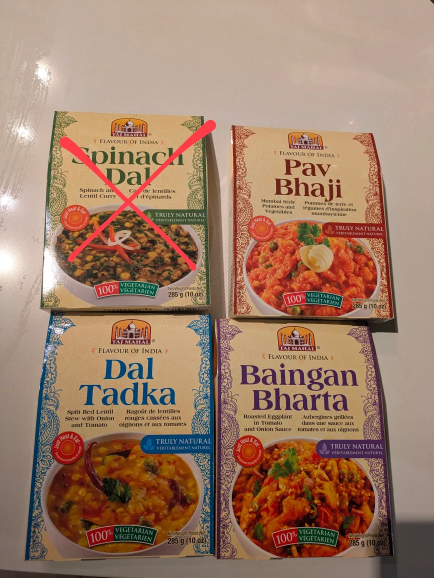 3 Taj Mahal Indian Vegetarian Meal Kits thumbnail