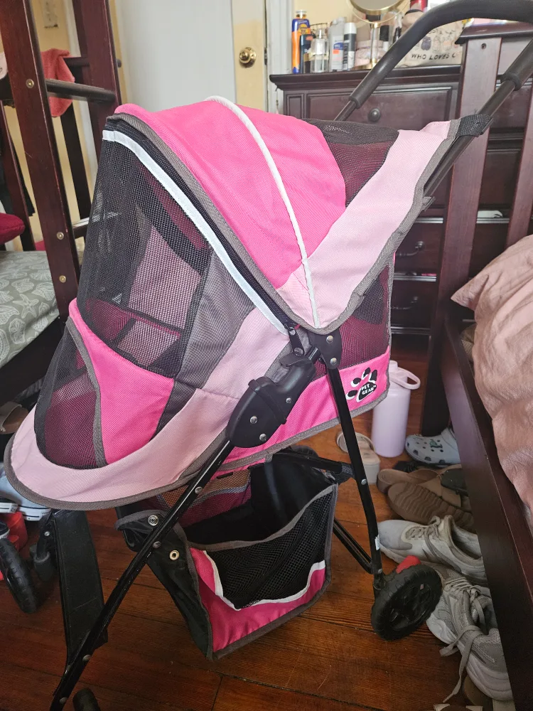 Pink Pawhut Pet Stroller image indicator(2)