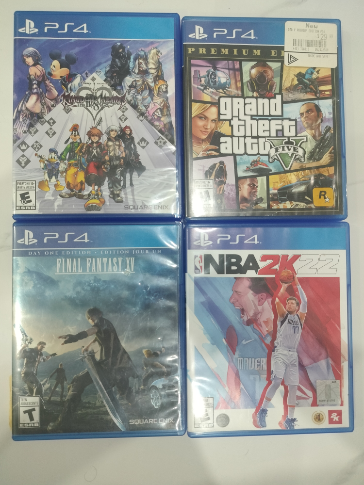 PS4 Games: Kingdom Hearts, Final Fantasy XV, NBA 2K22