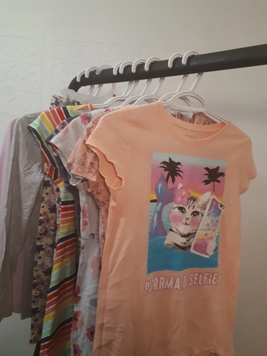 Girl's Dresses and T-shirts Bundle, Size L, 10-12 thumbnail