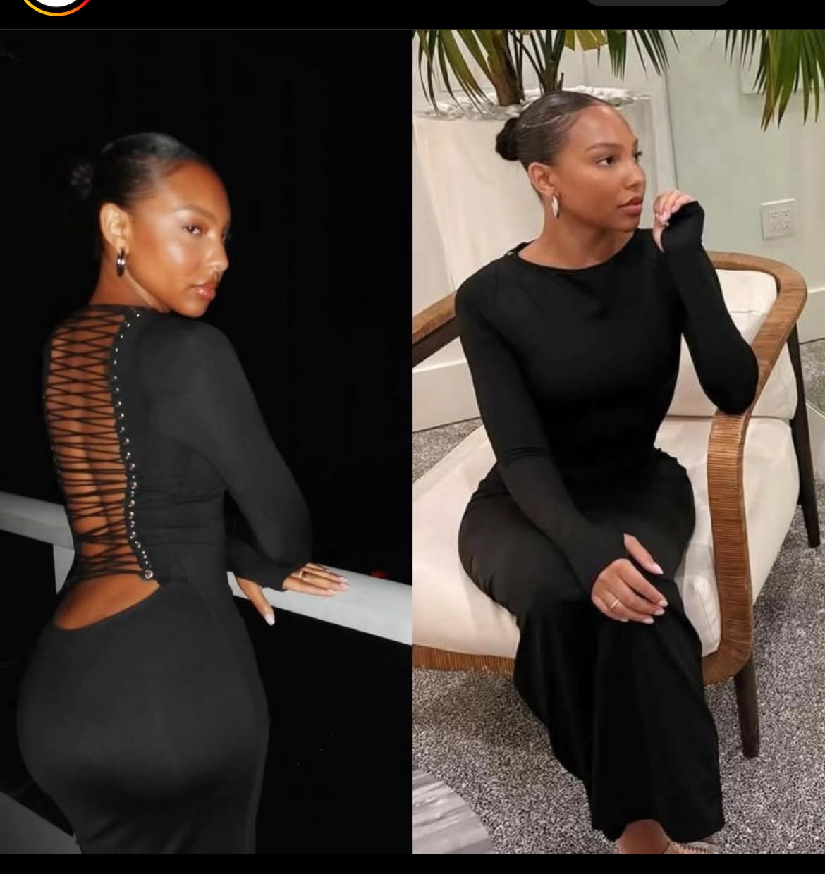 Beautiful black dress available for sale